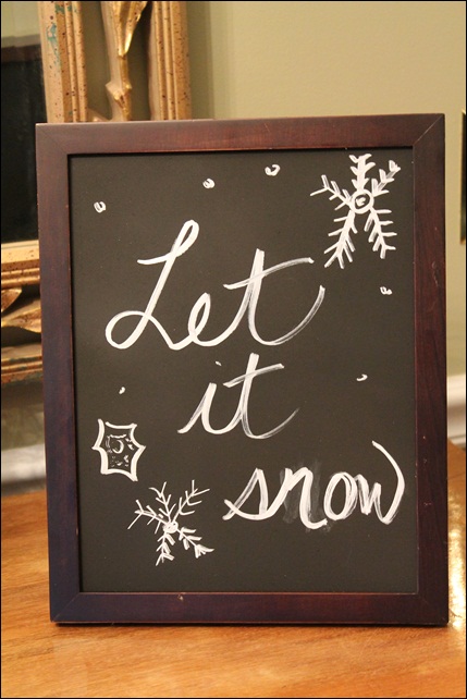 Let It Snow Chalkboard