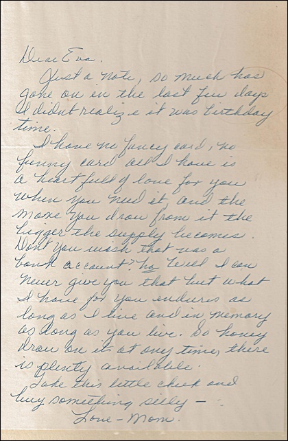 Mother's Letter to Me