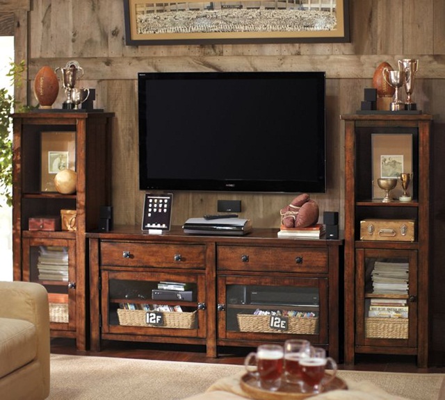 Pottery Barn Entertainment Table Rivercliff Cottage A Journey